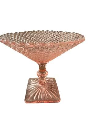 Miss America Footed Compote Anchor Hocking Depression Glass 1930s